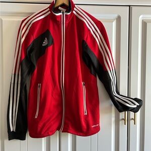 Adidas Men's Red and Black Jacket